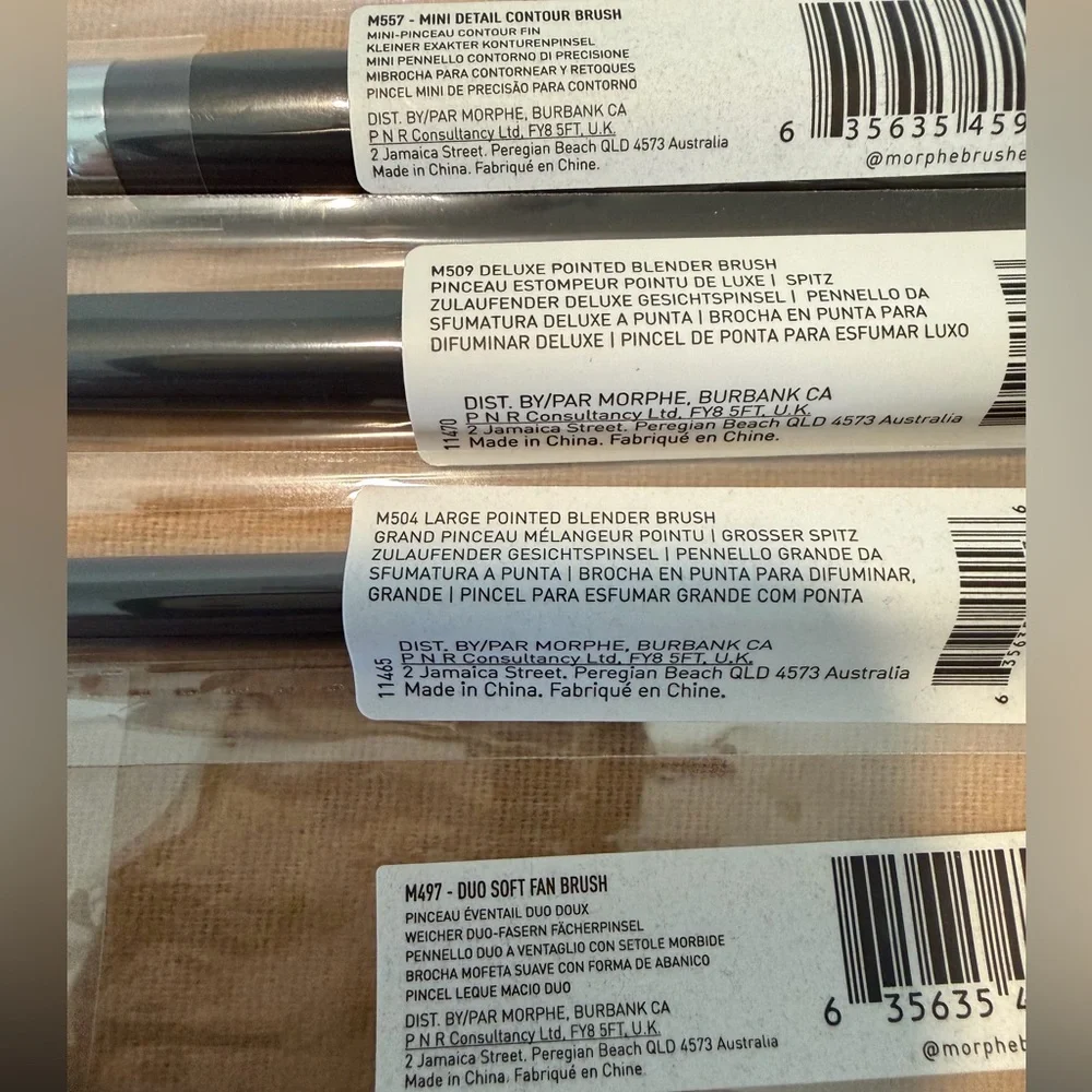 Morphe Makeup Brush 4 Piece Set NEW